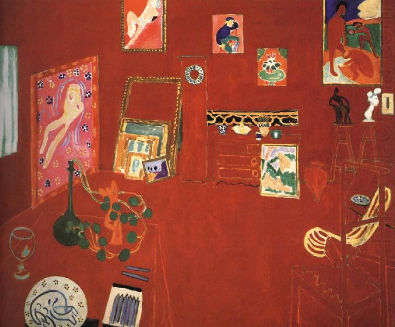 Henri Matisse Red studio china oil painting image